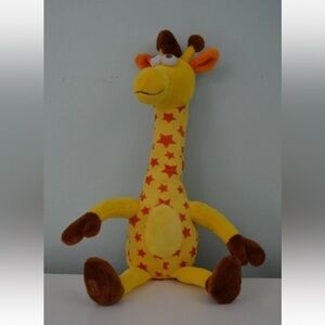 Toys R Us Geoffrey Giraffe Plush Stuffed Animal Toy Yellow Orange Stars 18"